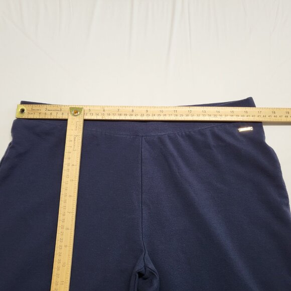 Tahari Womens Leggings Pants 1X Pull On Elastic Waist Stretch Navy Blue - Picture 10 of 16